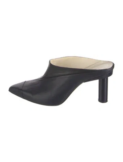 Pre-owned Tibi Leather Mules In Blue