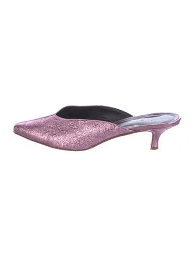 Pre-owned Tibi Leather Mules In Pink