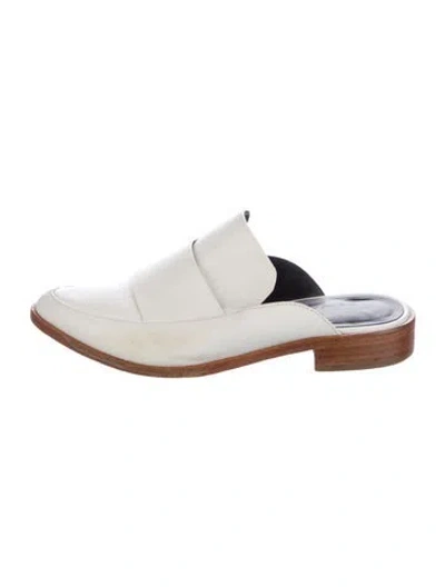 Pre-owned Tibi Leather Mules In White