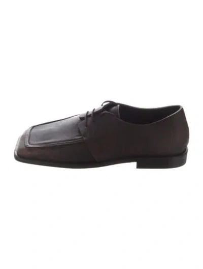Pre-owned Tibi Leather Oxfords In Brown