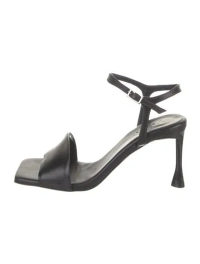 Pre-owned Tibi Leather Sandals In Black
