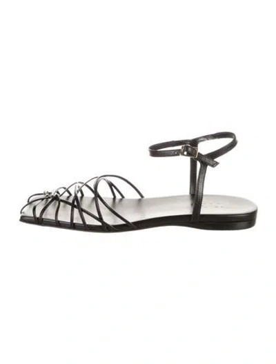 Pre-owned Tibi Leather Sandals In Black