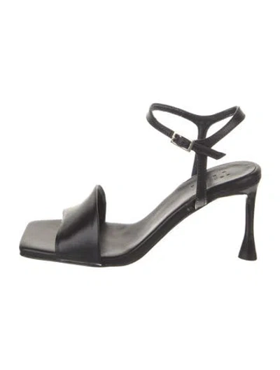 Pre-owned Tibi Leather Sandals In Black