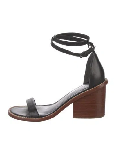 Pre-owned Tibi Leather Sandals In Black