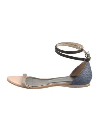 Pre-owned Tibi Leather Sandals In Black
