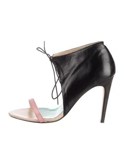 Pre-owned Tibi Leather Sandals In Black
