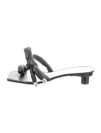 Pre-owned Tibi Leather Sandals In Black