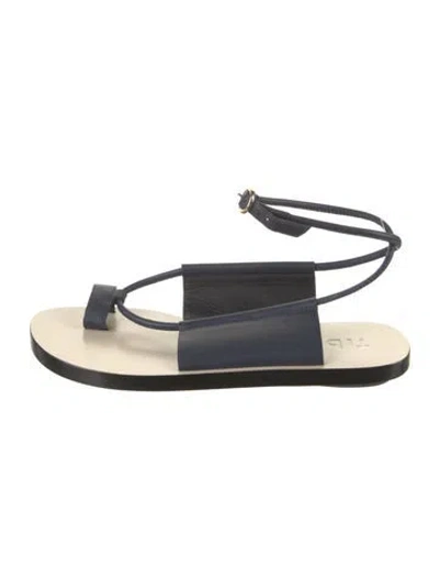 Pre-owned Tibi Leather Sandals In Blue