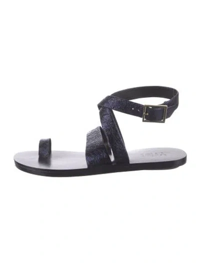 Pre-owned Tibi Leather Sandals In Blue