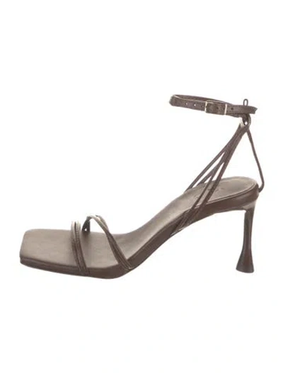 Pre-owned Tibi Leather Sandals In Brown