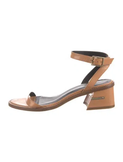 Pre-owned Tibi Leather Sandals In Brown