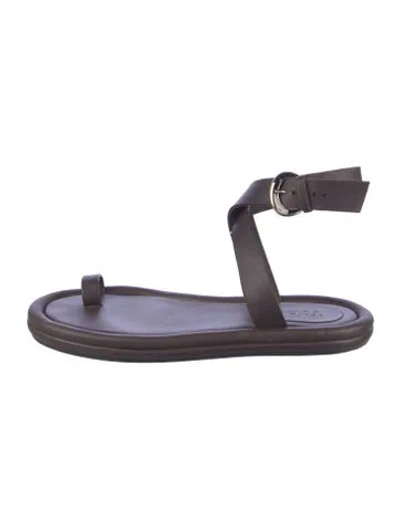 Pre-owned Tibi Leather Sandals In Brown