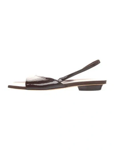 Pre-owned Tibi Leather Sandals In Brown