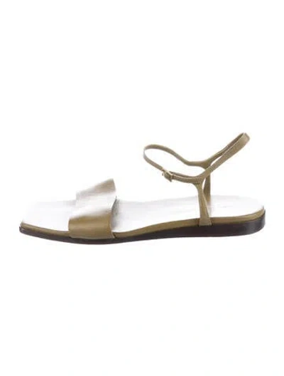 Pre-owned Tibi Leather Sandals In Gold