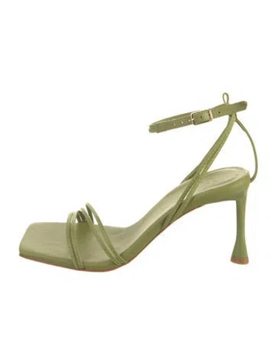 Pre-owned Tibi Leather Sandals In Green
