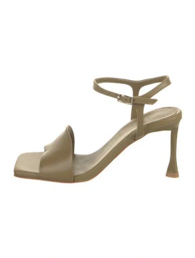 Pre-owned Tibi Leather Sandals In Green
