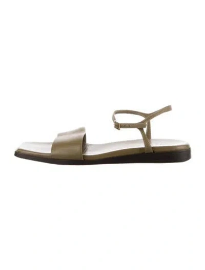 Pre-owned Tibi Leather Sandals In Green