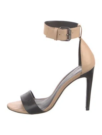 Pre-owned Tibi Leather Sandals In Neutral