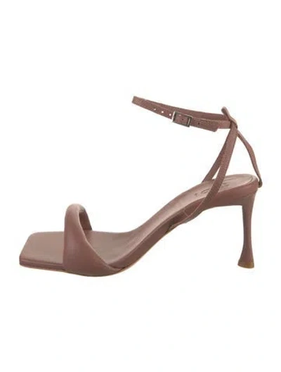 Pre-owned Tibi Leather Sandals In Neutral