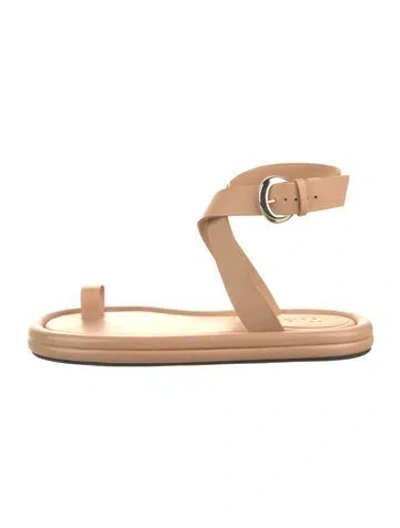 Pre-owned Tibi Leather Sandals In Neutral