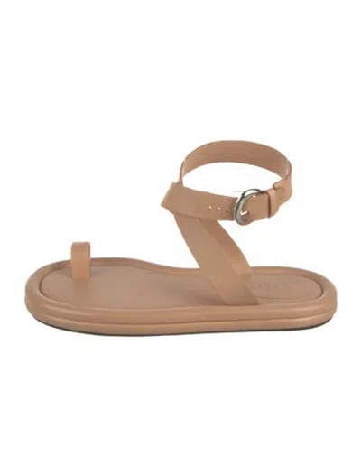 Pre-owned Tibi Leather Sandals In Neutral
