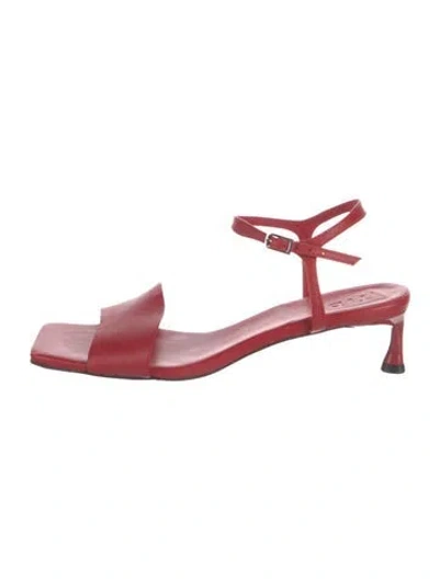 Pre-owned Tibi Leather Sandals In Red