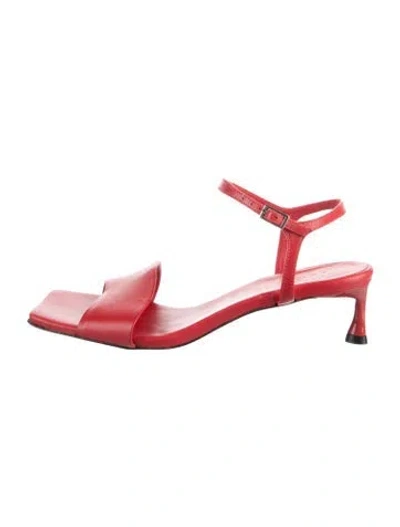 Pre-owned Tibi Leather Sandals In Red