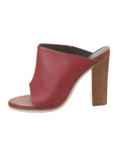 Pre-owned Tibi Leather Sandals In Red