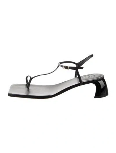 Pre-owned Tibi Leather Sandals In Silver
