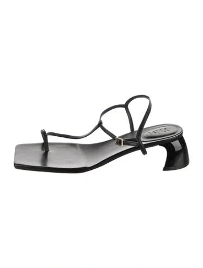 Pre-owned Tibi Leather Sandals In Silver