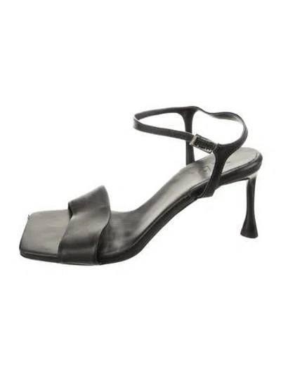 Pre-owned Tibi Leather Sandals In Silver