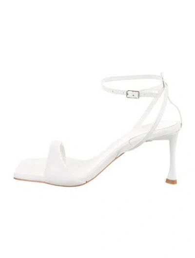 Pre-owned Tibi Leather Sandals In White