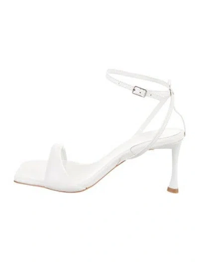 Pre-owned Tibi Leather Sandals In White