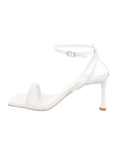 Pre-owned Tibi Leather Sandals In White