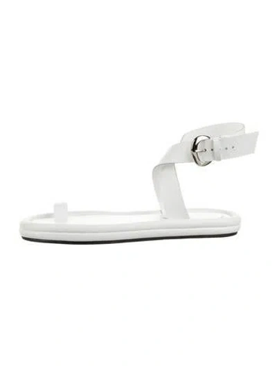 Pre-owned Tibi Leather Sandals In White