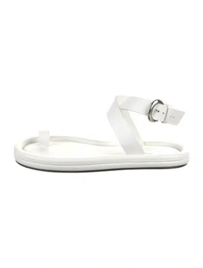 Pre-owned Tibi Leather Sandals In White
