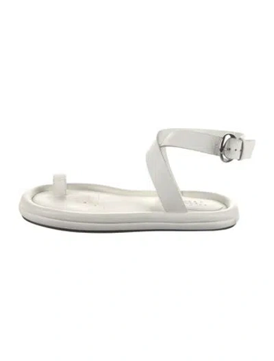 Pre-owned Tibi Leather Sandals In White
