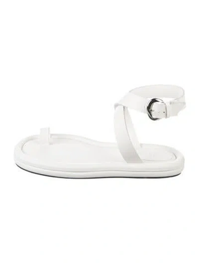 Pre-owned Tibi Leather Sandals In White