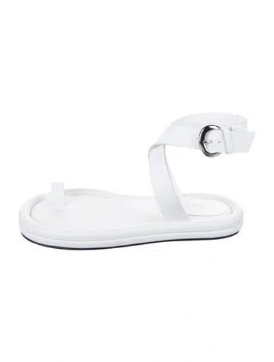 Pre-owned Tibi Leather Sandals In White