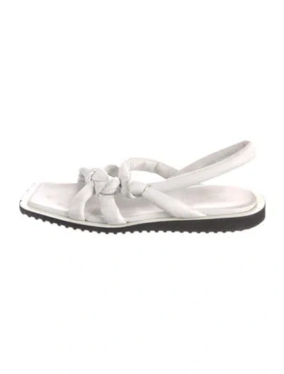 Pre-owned Tibi Leather Sandals In White