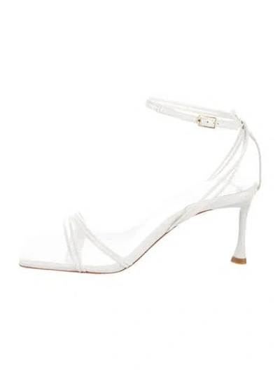 Pre-owned Tibi Leather Sandals In White