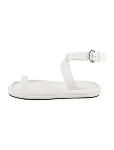Pre-owned Tibi Leather Sandals In White
