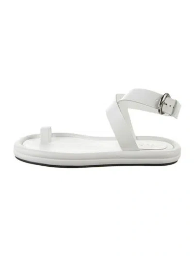 Pre-owned Tibi Leather Sandals In White
