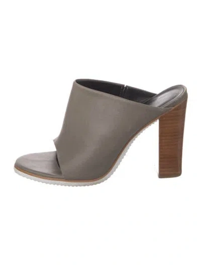 Pre-owned Tibi Leather Slides In Multi