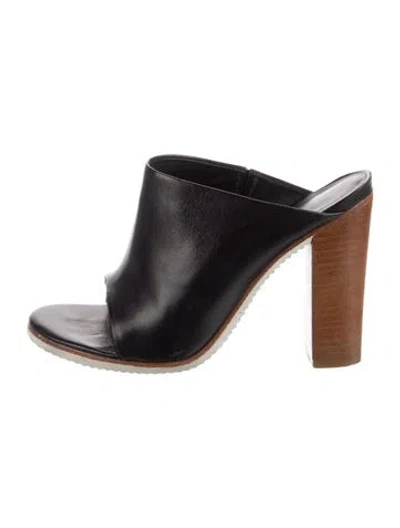 Pre-owned Tibi Leather Slides In Multi