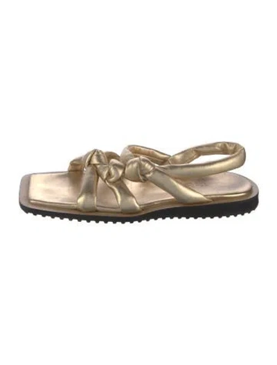 Pre-owned Tibi Leather Slides In Multi