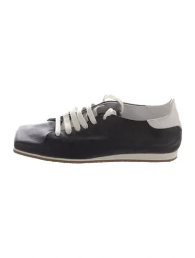 Pre-owned Tibi Leather Sneakers In Black