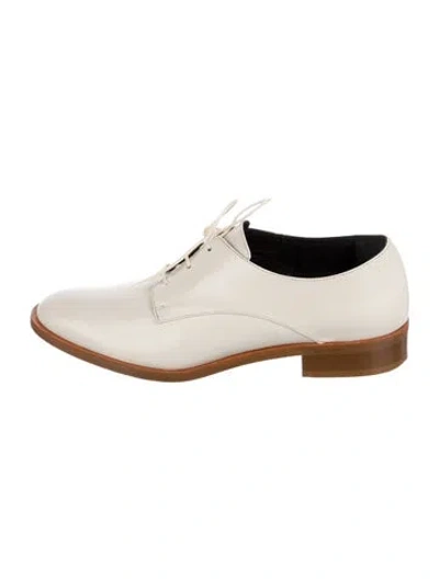 Pre-owned Tibi Leather Sneakers In Neutral