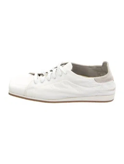 Pre-owned Tibi Leather Sneakers In White