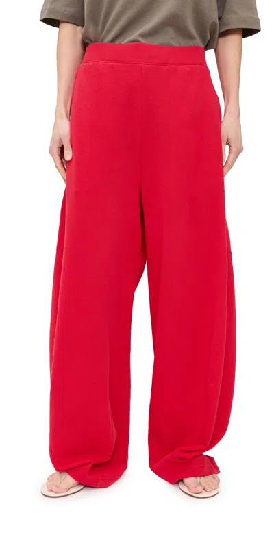 Tibi Lightweight Winslow Petite Sweatpants Red In Pink